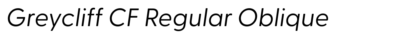 Greycliff CF Regular Oblique image